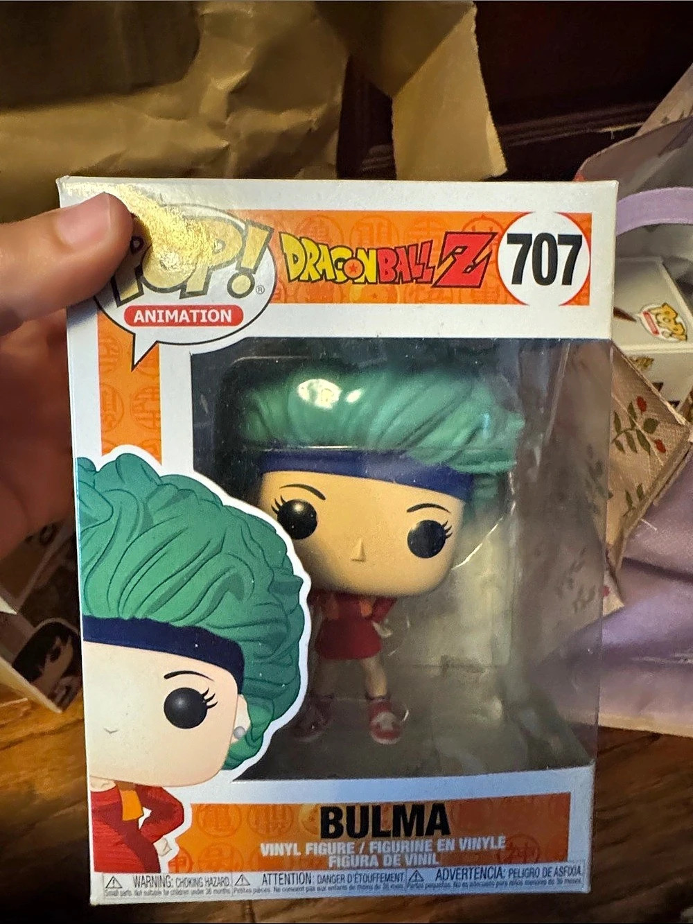 Funko Pop! Animation Bulma #707 Vinyl Figure Green & Red